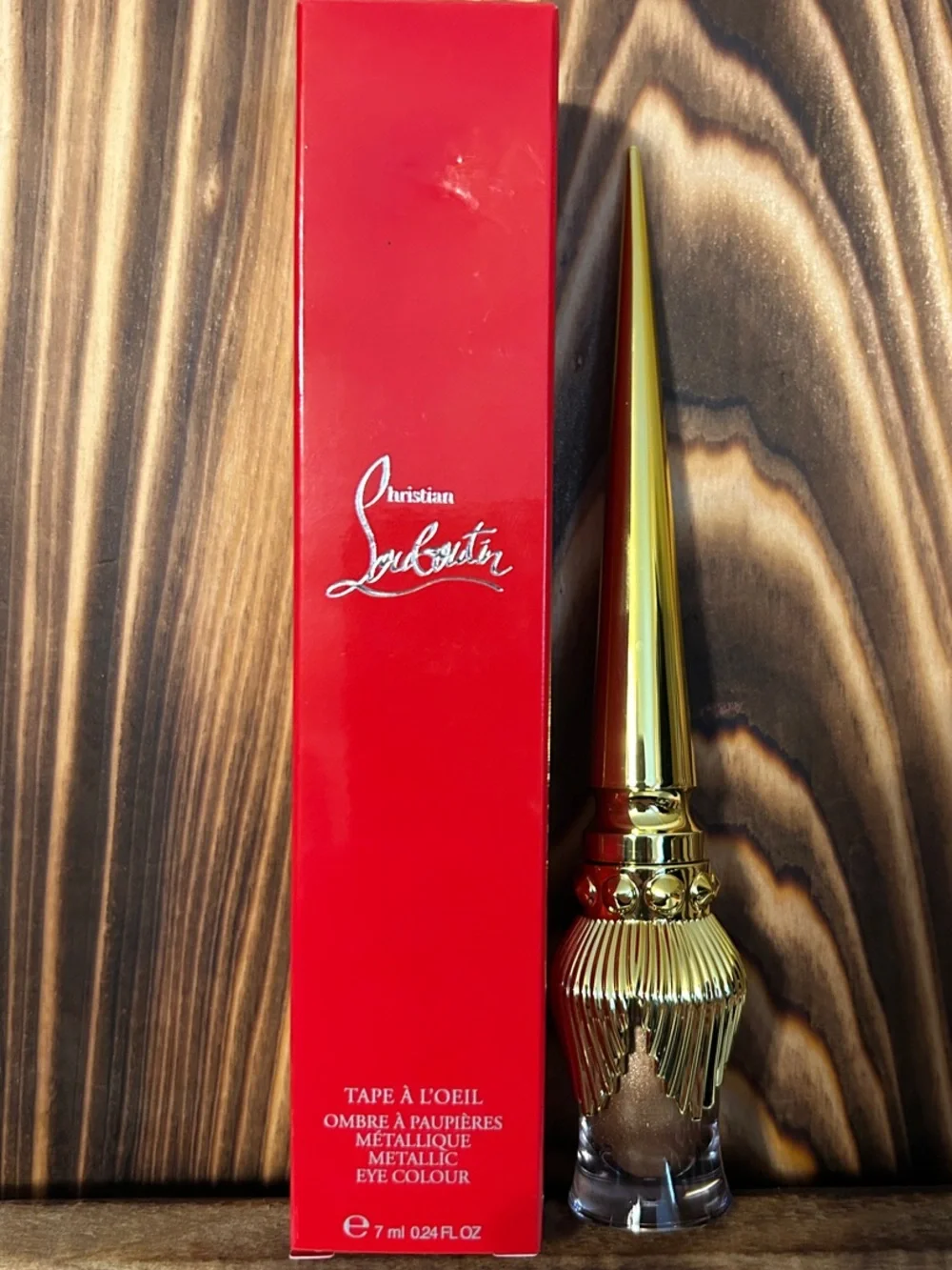 Christian Louboutin Metallic Gold Eye Colour with Red Box